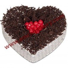 Chocolate Heart Flaky Cake